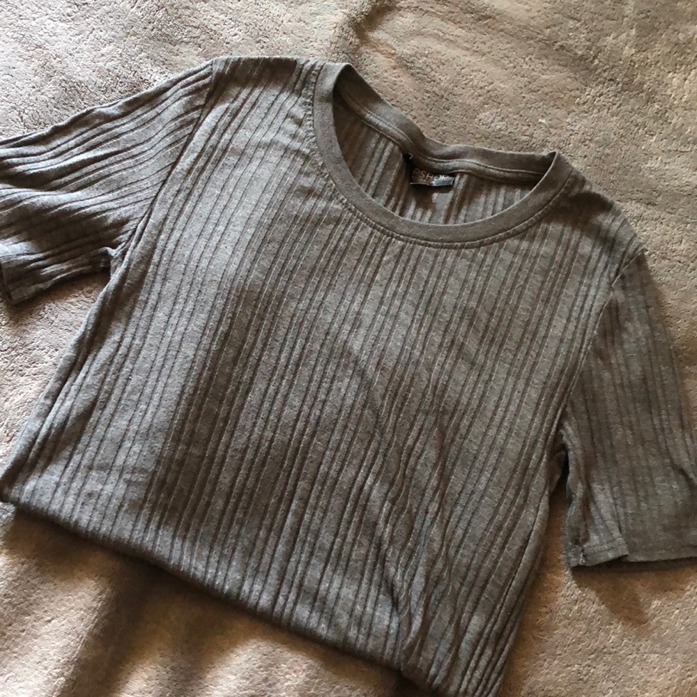 Topshop basic ribbed t-shirt